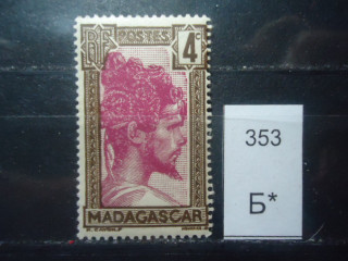 Фото марки Франц. Мадагаскар 1930г *