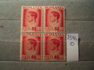 Фото марки Румыния квартблок 1945г **