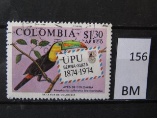 Фото марки Колумбия 1974г