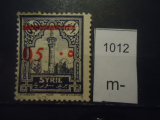 Фото марки Сирия 1928г надпечатка