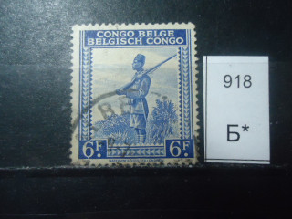 Фото марки Бельг. Конго 1942г