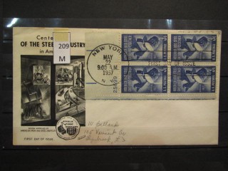 Фото марки США 1957г FDC (первый день гашения)