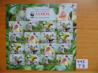 Фото марки Самоа малый лист 2011г **