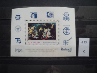 Фото марки Польша блок 1974г **
