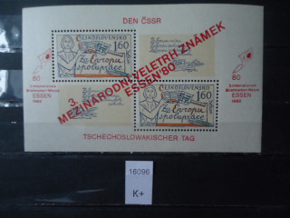 Фото марки Чехословакия блок 1980г **