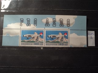 Фото марки Швейцария сцепка 1988г **