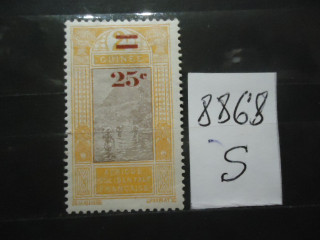 Фото марки Франц. Гвинея 1924г надпечатка *