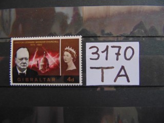 Фото марки Британский Гибралтар 1966г **