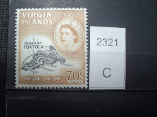 Фото марки Брит. Виргинские острова 1964г *