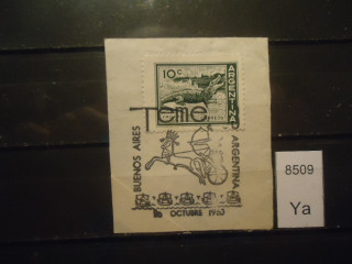 Фото марки Аргентина Вырезка из конверта