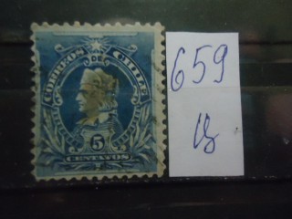 Фото марки Чили 1877г