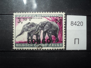 Фото марки Конго надпечатка