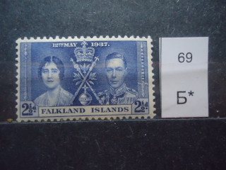 Фото марки Брит. Фалклендские острова 1937г *