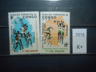 Фото марки Франц. Конго надпечатка 1967г **
