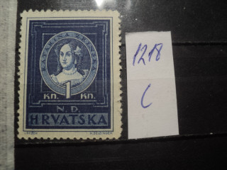 Фото марки Хорватия 1943г **