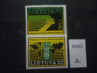 Фото марки Литва 1991г серия **