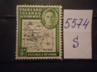 Фото марки Фолклендские острова 1946г *