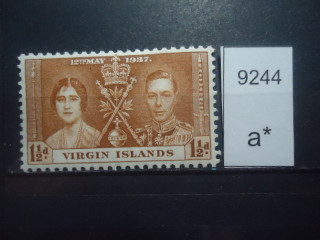 Фото марки Брит. Виргинские острова 1937г *