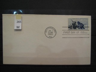Фото марки США 1963г FDC (первый день гашения)