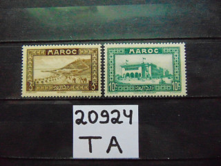 Фото марки Французское Марокко 1933г **