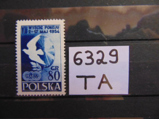 Фото марки Польша 1954г **