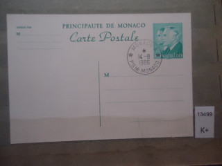 Фото марки Монако 1986г почтовая карточка