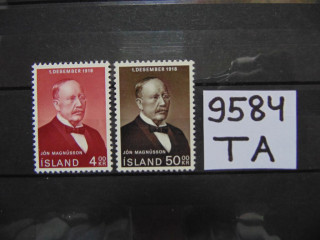 Фото марки Исландия серия 1968г **