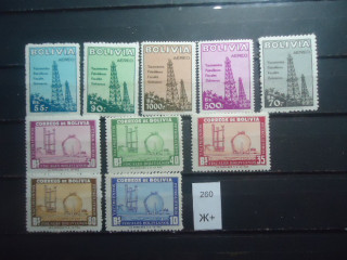 Фото марки Боливия 1955г 14 евро *