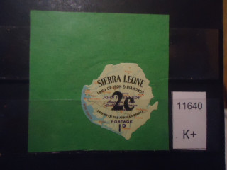 Фото марки Съерра Леоне вырезка из конверта *