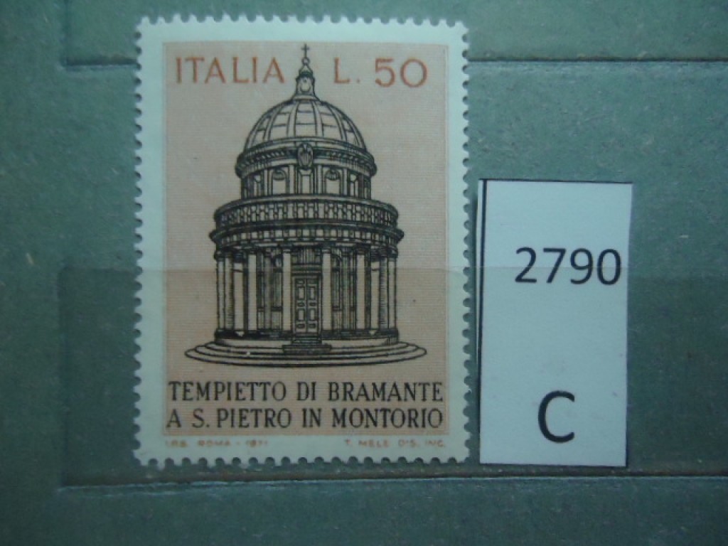 Фото марки Италия 1971г **