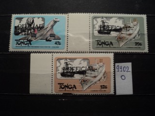 Фото марки Тонга серия надпечатка 1983г **