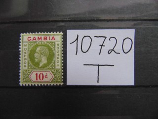 Фото марки Британская Гамбия 1912г *