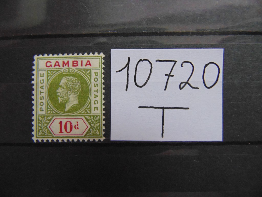 Фото марки Британская Гамбия 1912г *