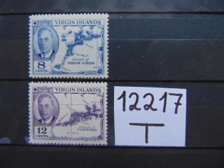 Фото марки Британские Виргинские острова 1952г *
