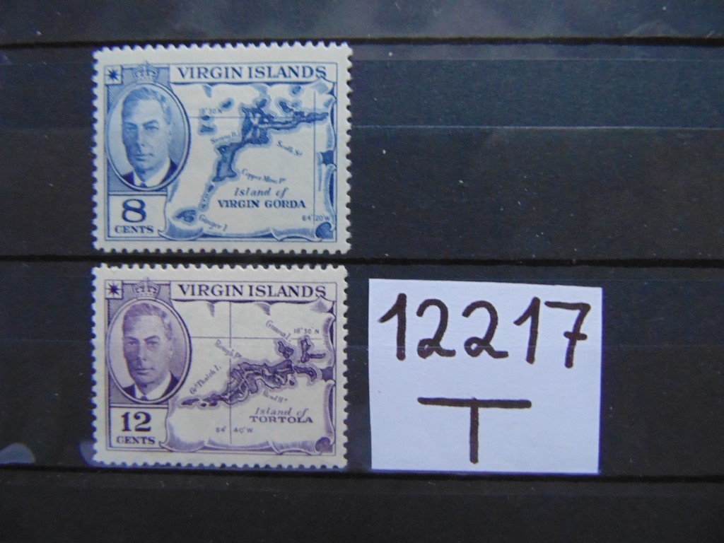 Фото марки Британские Виргинские острова 1952г *