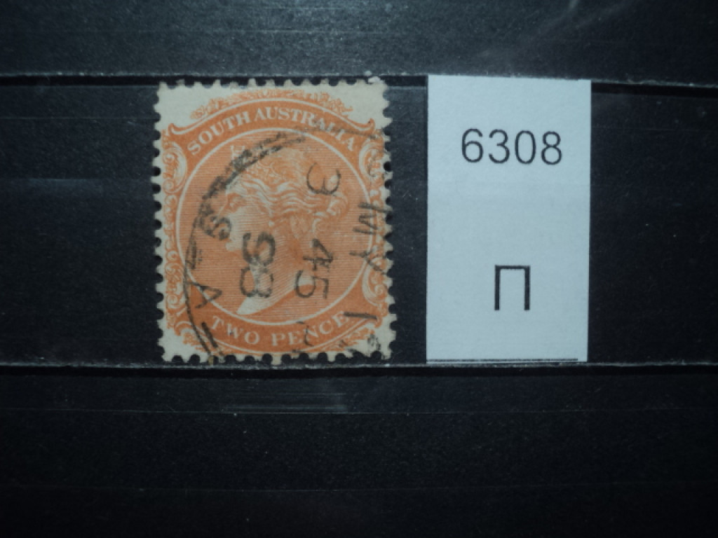 Фото марки Южная Австралия 1870г