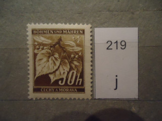 Фото марки Германская оккупация Чехословакии 1939-42гг **