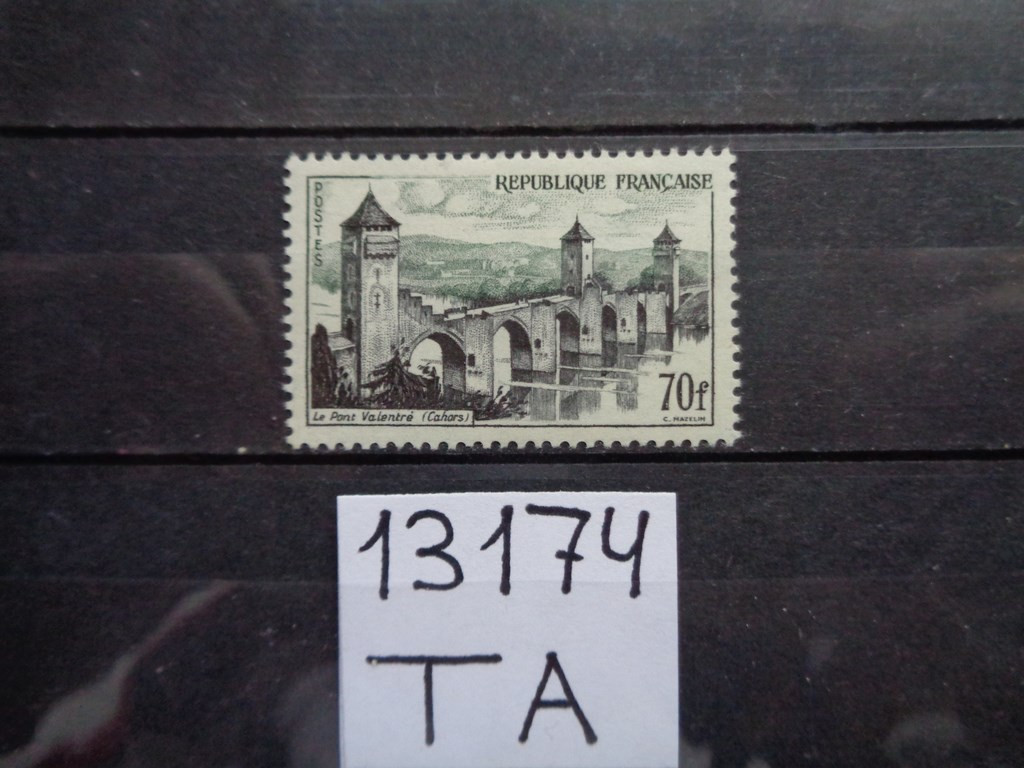 Фото марки Франция 1957г **
