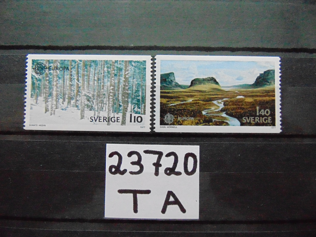 Фото марки Швеция серия 1977г **