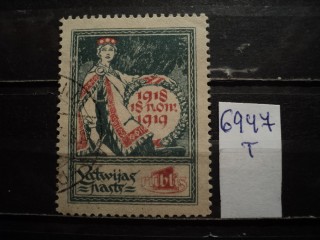 Фото марки Латвия 1919г