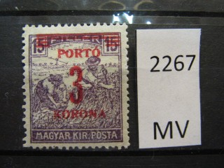 Фото марки Венгрия 1922г *