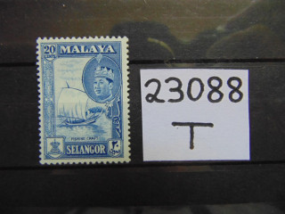 Фото марки Британская Малайя 1961г **