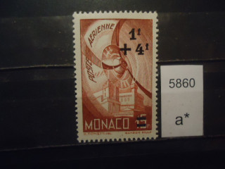 Фото марки Монако 1945г надпечатка *