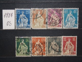 Фото марки Швейцария, набор одиночных марок
