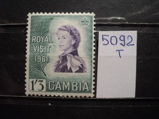 Фото марки Брит. Гамбия 1961г *