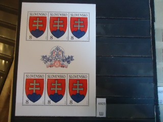 Фото марки Словакия малый лист **