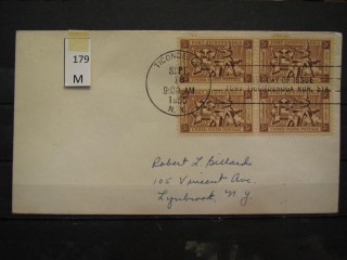 Фото марки США 1955г FDC (первый день гашения)