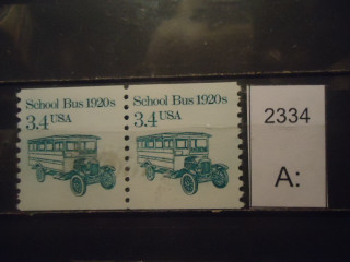 Фото марки США 1985г пара **