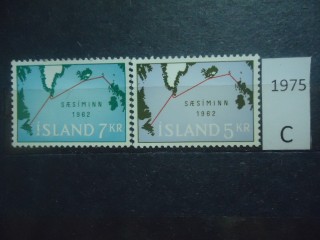 Фото марки Исландия 1962г серия **