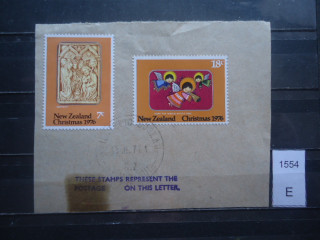 Фото марки Новая Зеландия /вырезка из конверта/